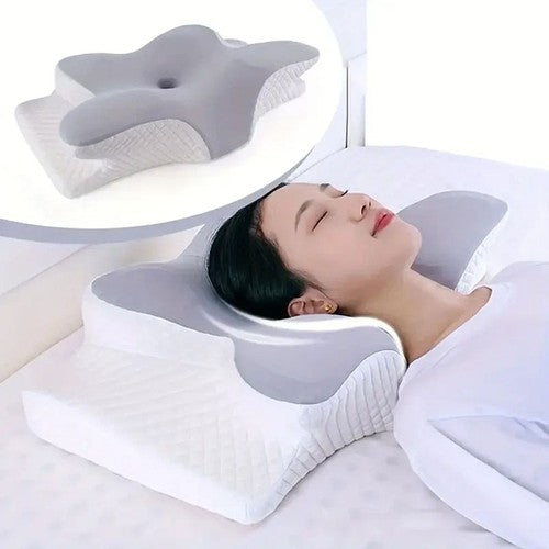 Memory Foam Cervical Pillow – Ergonomic Contoured Neck & Head Support Pillow for Sleeping.