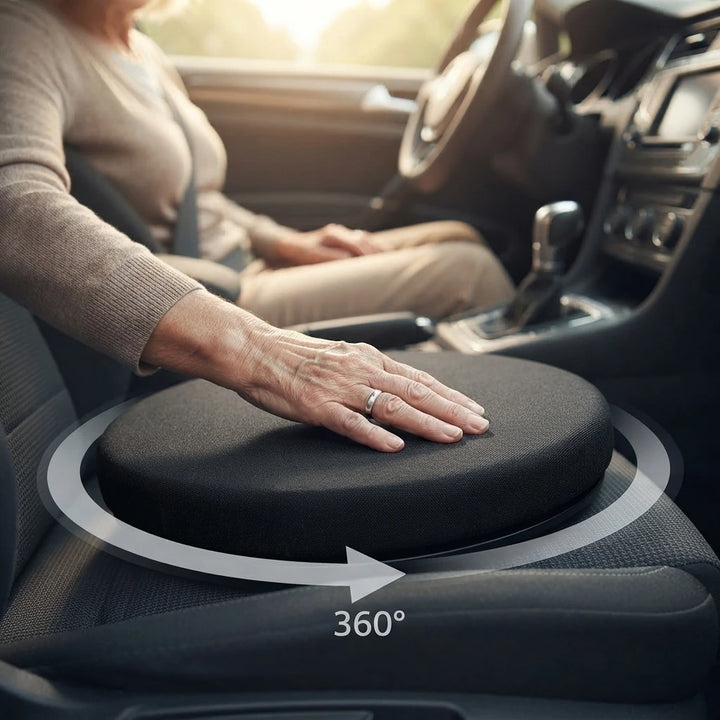 360° Rotating Memory Foam Seat Cushion.