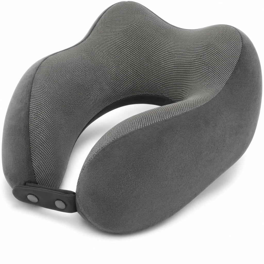 Travel Neck Pillow Set with Eye Mask & Ear Plugs.