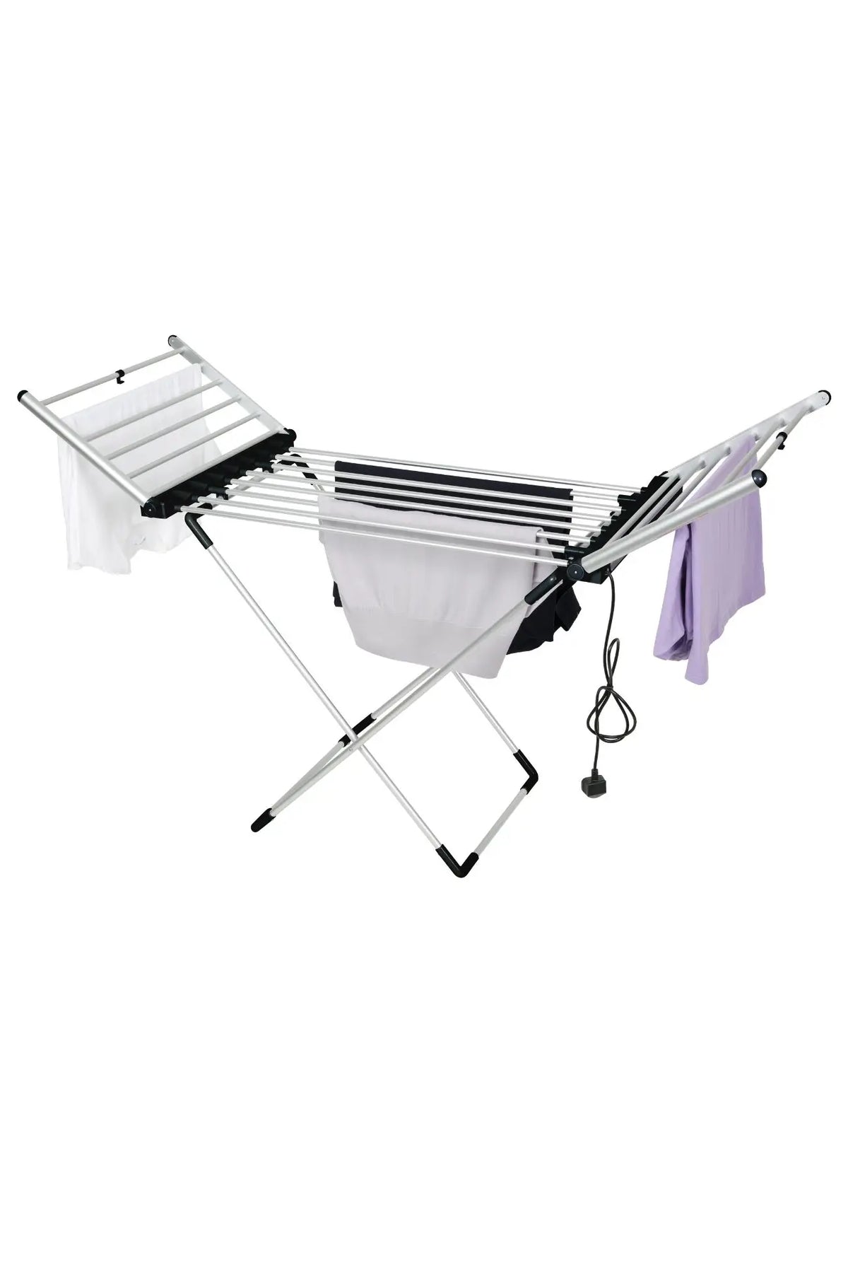 Large Heated Clothes Airer with Timer – Fast Drying, Energy-Efficient, Foldable Electric Clothes Drying Rack.