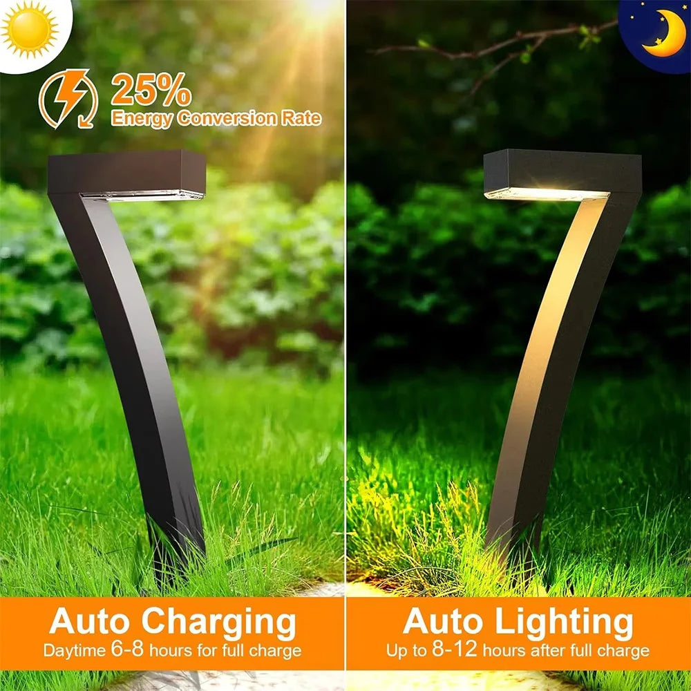 4-Pack Solar Pathway Lights – IP65 Waterproof LED Garden Lights.