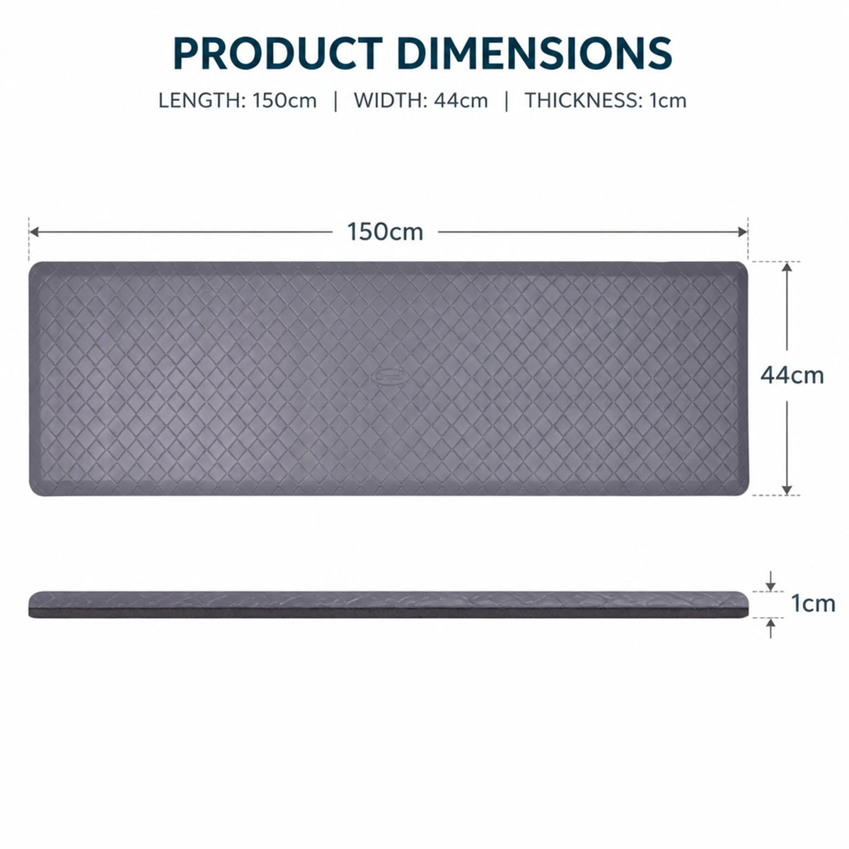 Anti-Fatigue Kitchen Mat – Non-Slip Cushioned Heavy-Duty Standing Floor Mat.