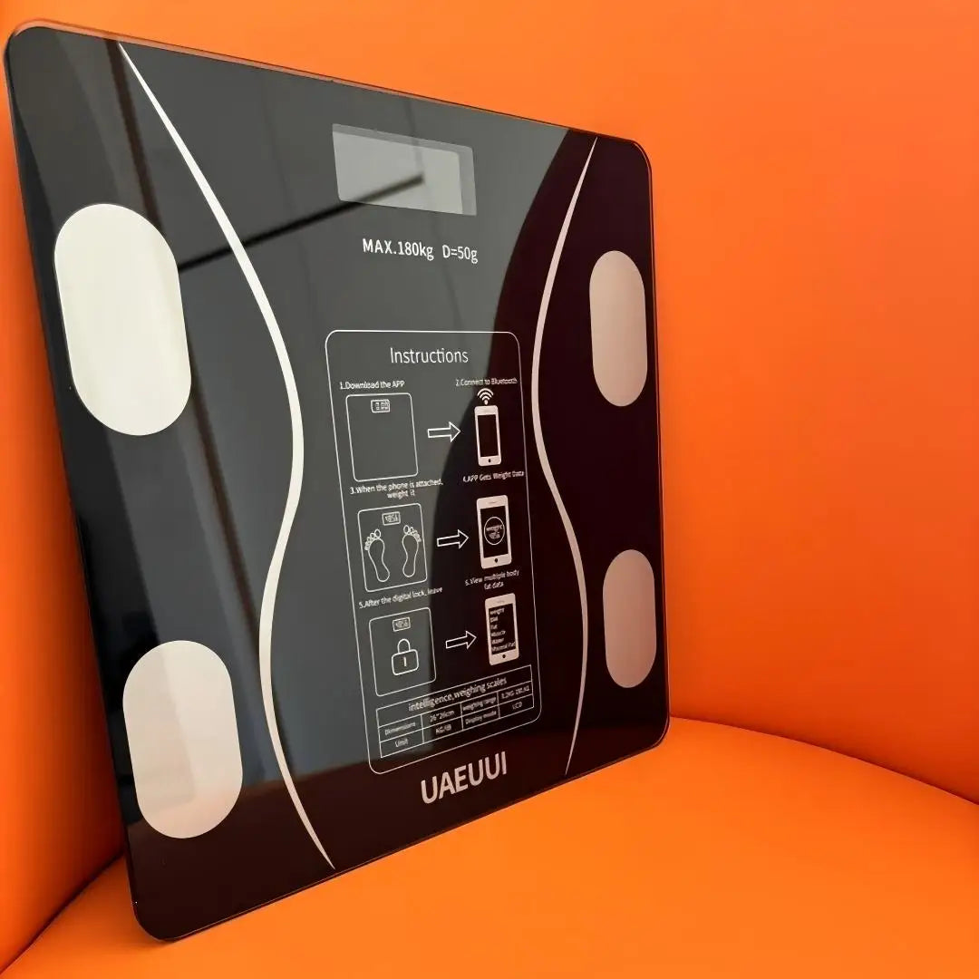 Smart Digital Bathroom Scale – Body Weight & Body Fat Monitor, Compact Electronic Fitness Scale.