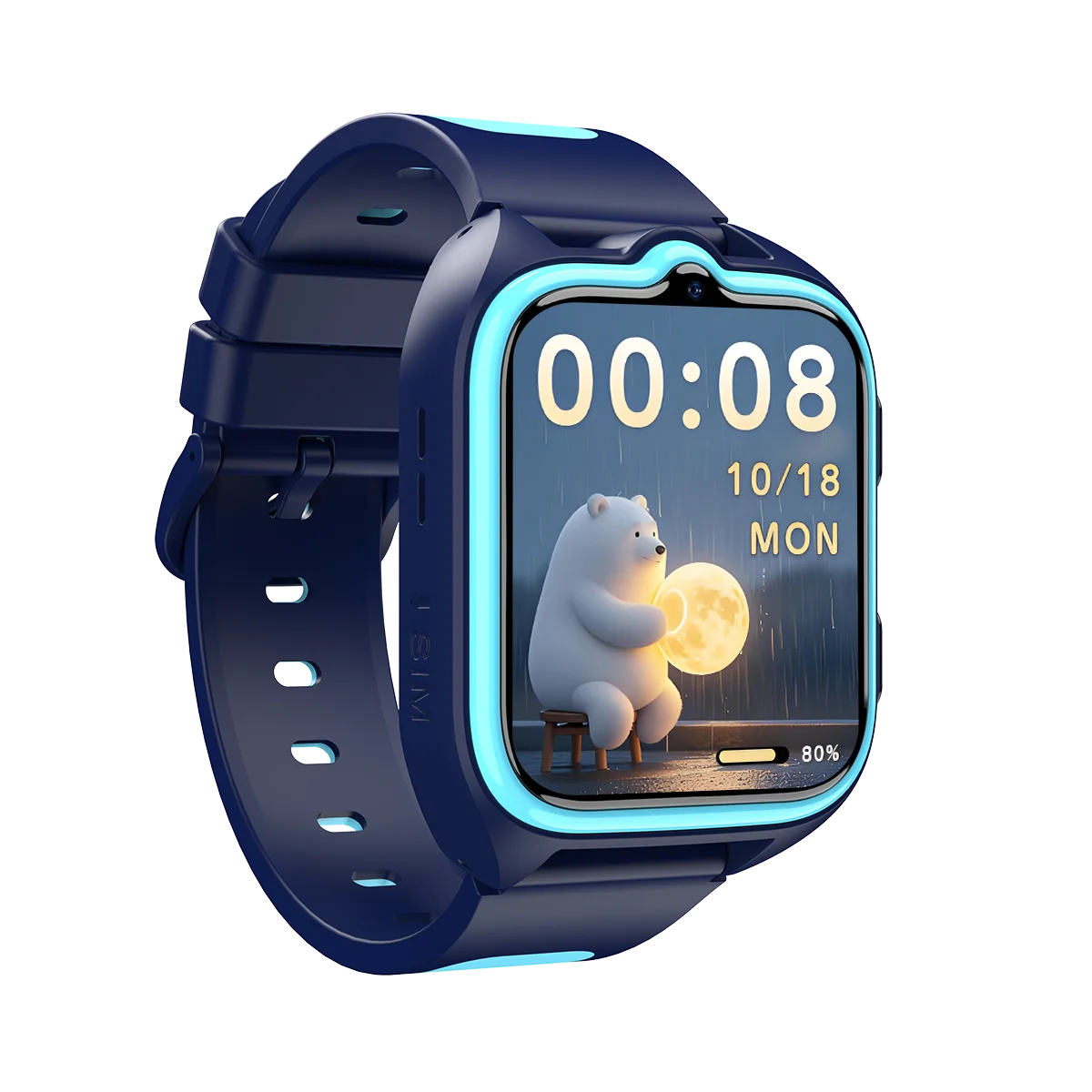 Blackview Z30 Kids Smartwatch – 4G GPS/LBS/WiFi Location Tracker, Video Calling, 1.75" TFT Display.