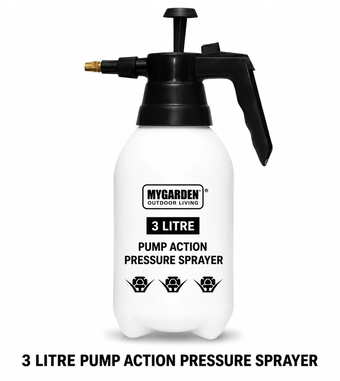 3L Pressure Sprayer – Handheld Garden Pump Sprayer with Adjustable Nozzle.