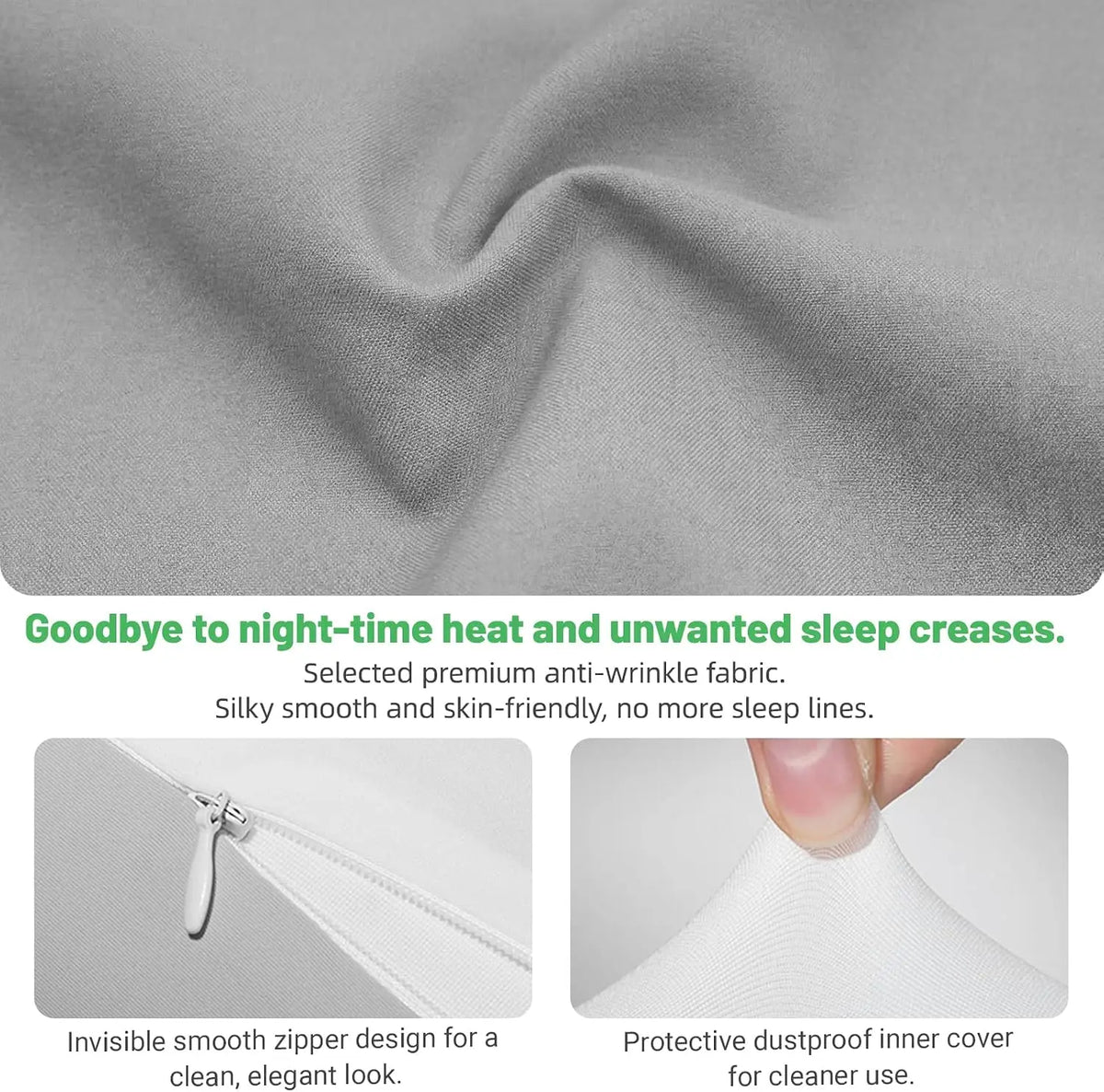Adjustable Memory Foam Cervical Pillow – Ergonomic Contour Neck Support.