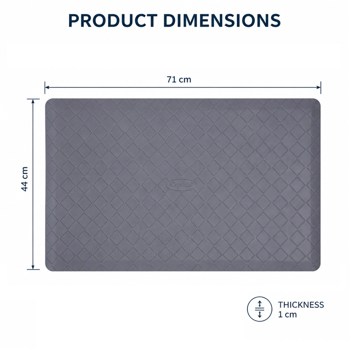 Anti-Fatigue Kitchen Mat – Non-Slip Cushioned Heavy-Duty Standing Floor Mat.