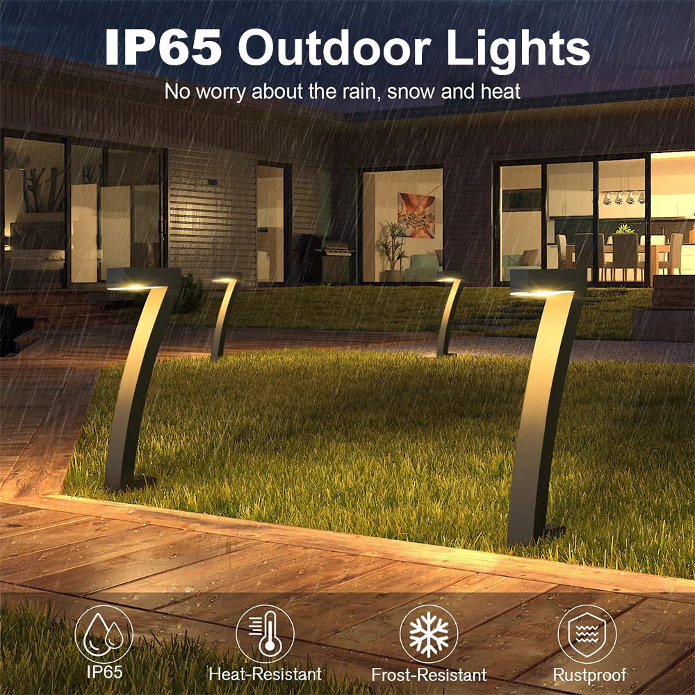 4-Pack Solar Pathway Lights – IP65 Waterproof LED Garden Lights.