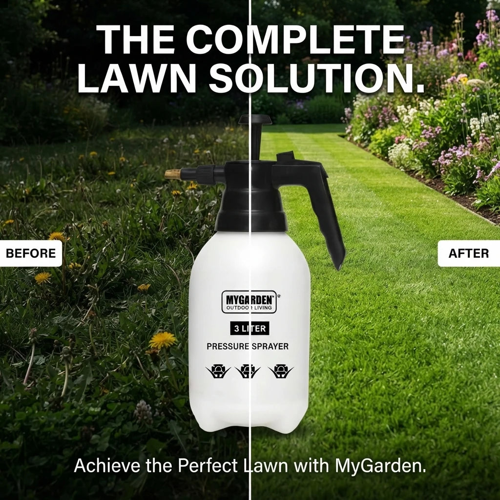 3L Pressure Sprayer – Handheld Garden Pump Sprayer with Adjustable Nozzle.