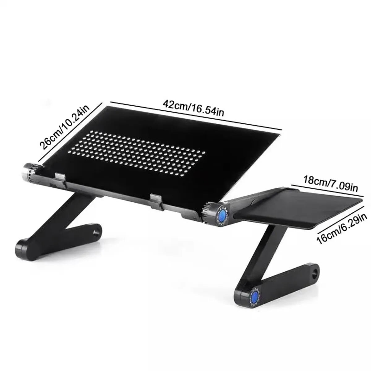Adjustable Folding Laptop Stand Table – Portable Sofa Lap Desk & Computer Tray.