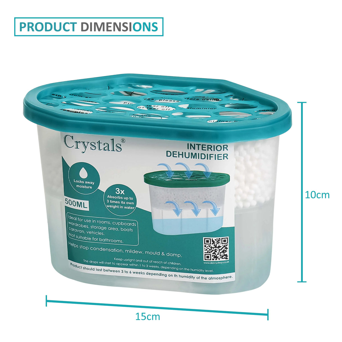 Dehumidifier Damp Trap – Moisture Absorber for Mould & Mildew Prevention.