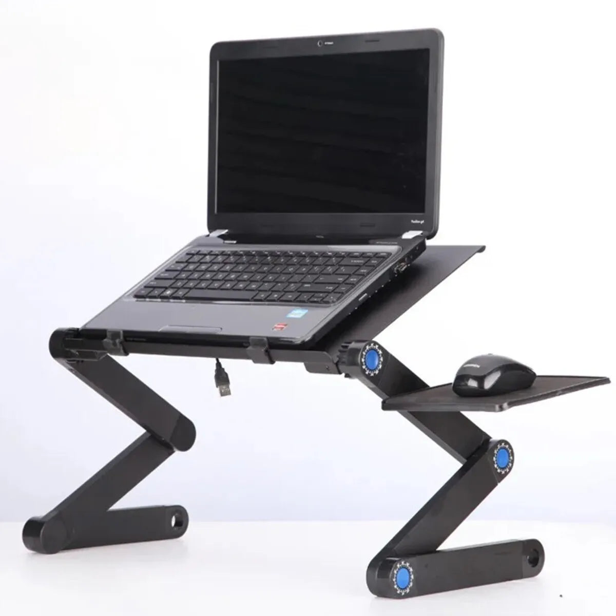 Adjustable Folding Laptop Stand Table – Portable Sofa Lap Desk & Computer Tray.