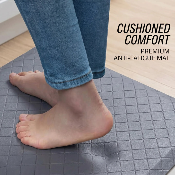 Anti-Fatigue Kitchen Mat – Non-Slip Cushioned Heavy-Duty Standing Floor Mat.