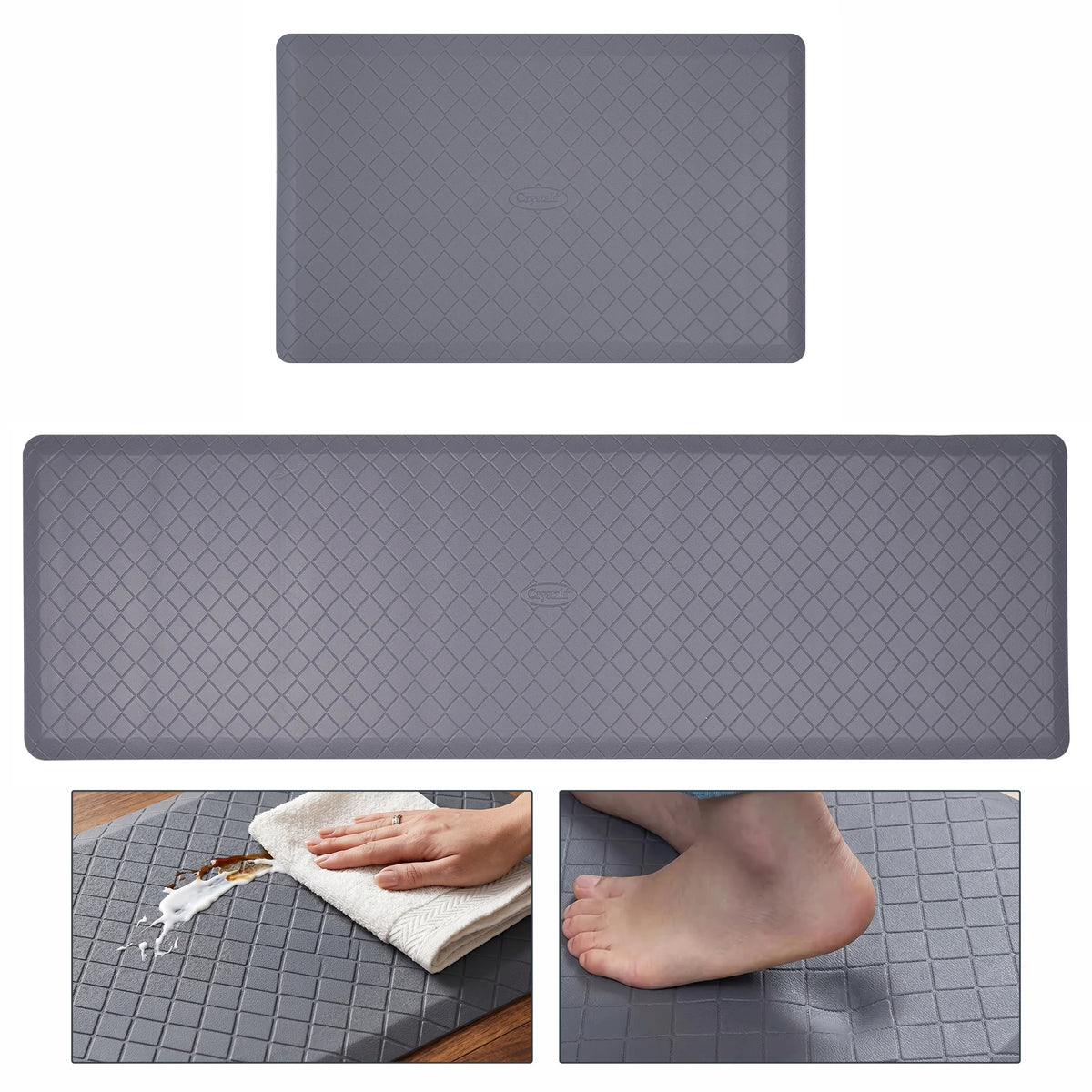 Anti-Fatigue Kitchen Mat – Non-Slip Cushioned Heavy-Duty Standing Floor Mat.