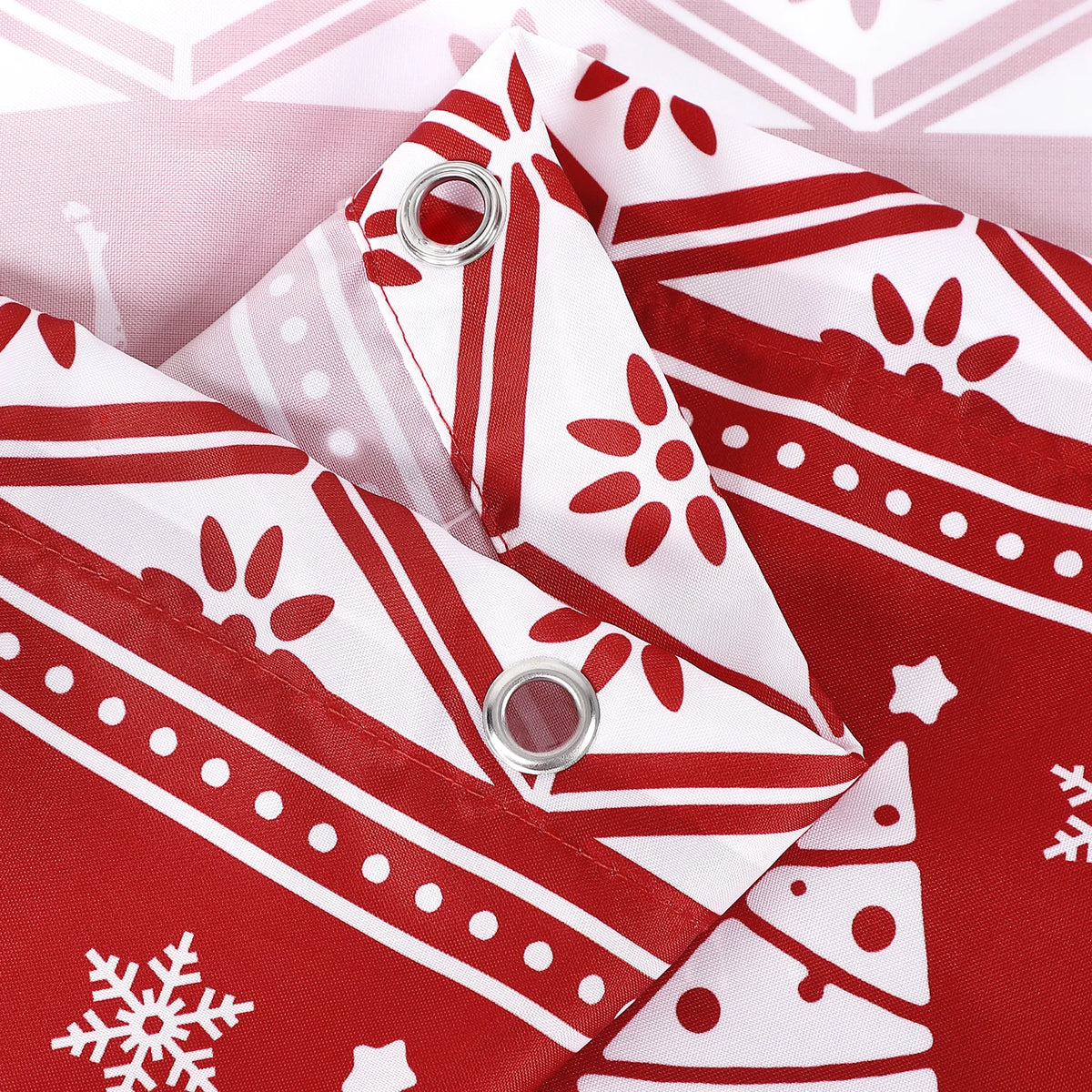Christmas Shower Curtain – Waterproof Bathroom Curtain with Christmas Décor.