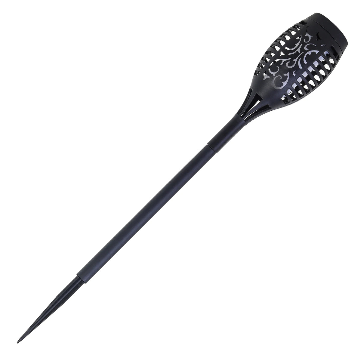 12-LED Solar Flame Torch Lights – Flickering Waterproof Garden & Patio Lamps.