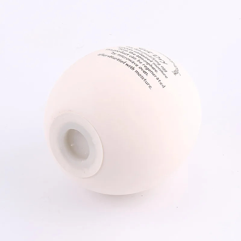 Reusable Ceramic Egg Dehumidifier – Air Purifying Moisture Absorber for Refrigerator, Wardrobe, Bedroom & Home.