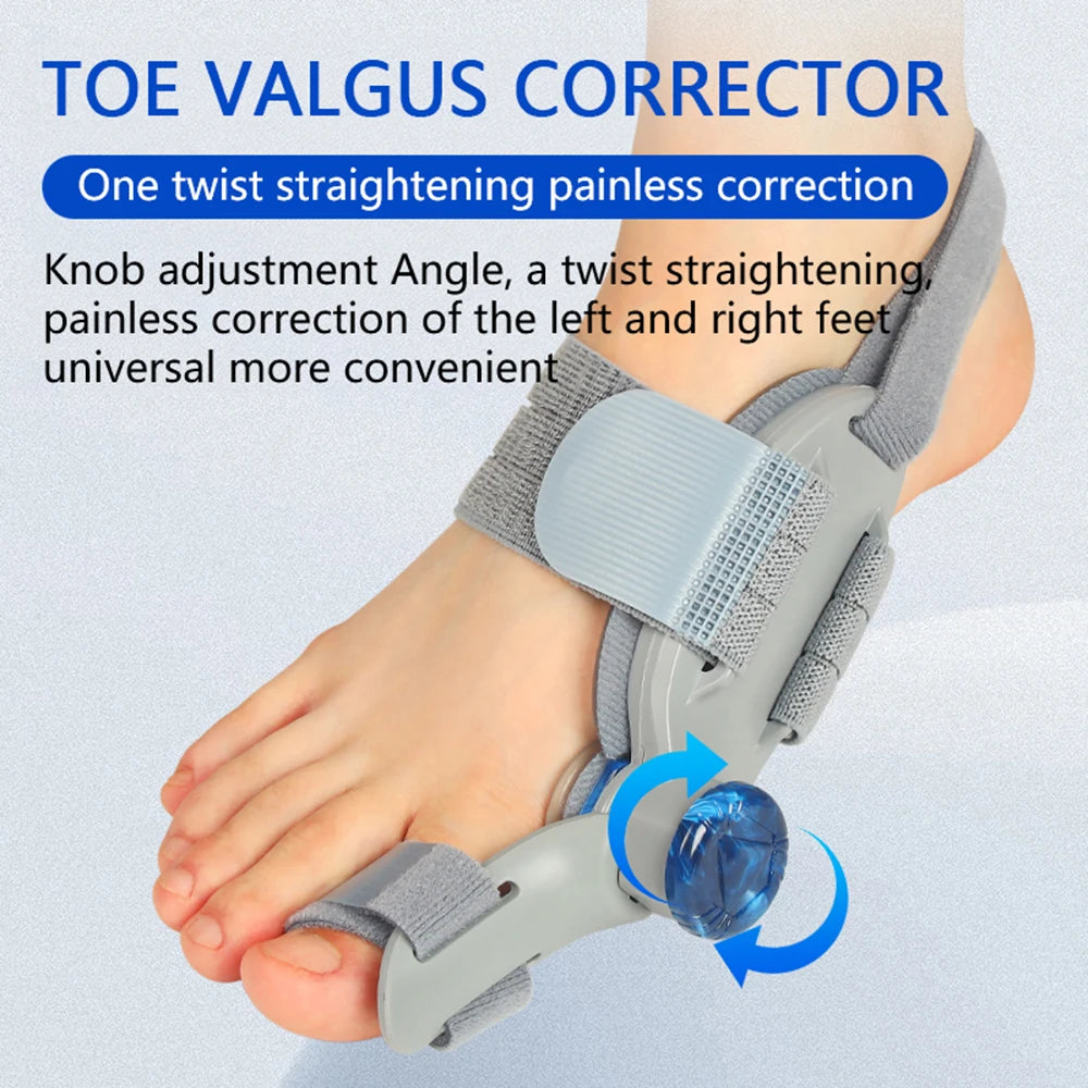 Adjustable Bunion Corrector with Rotatable Toe Separator – Unisex.