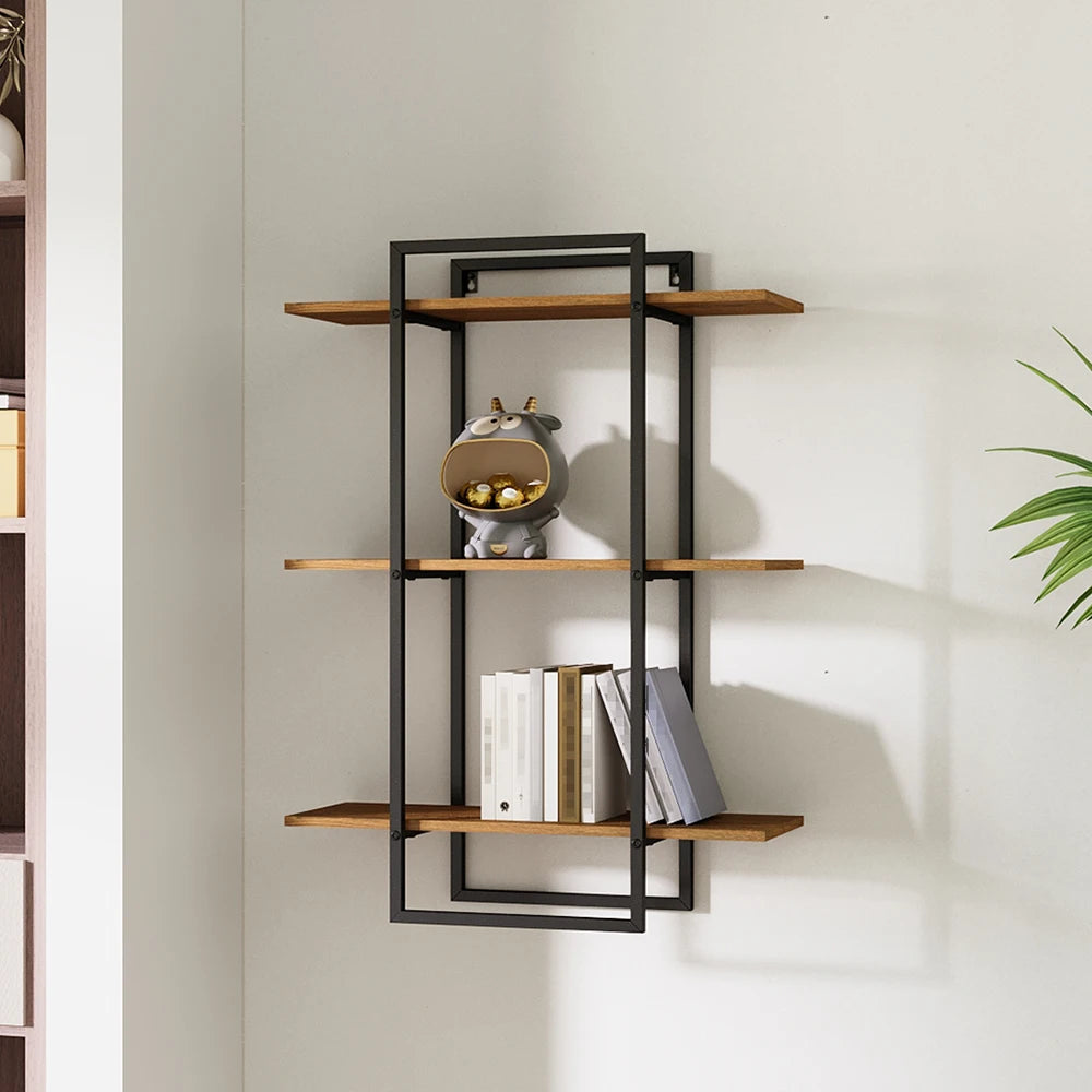 Voltsify 3-Tier Modern Wall-Mounted Floating Shelves.