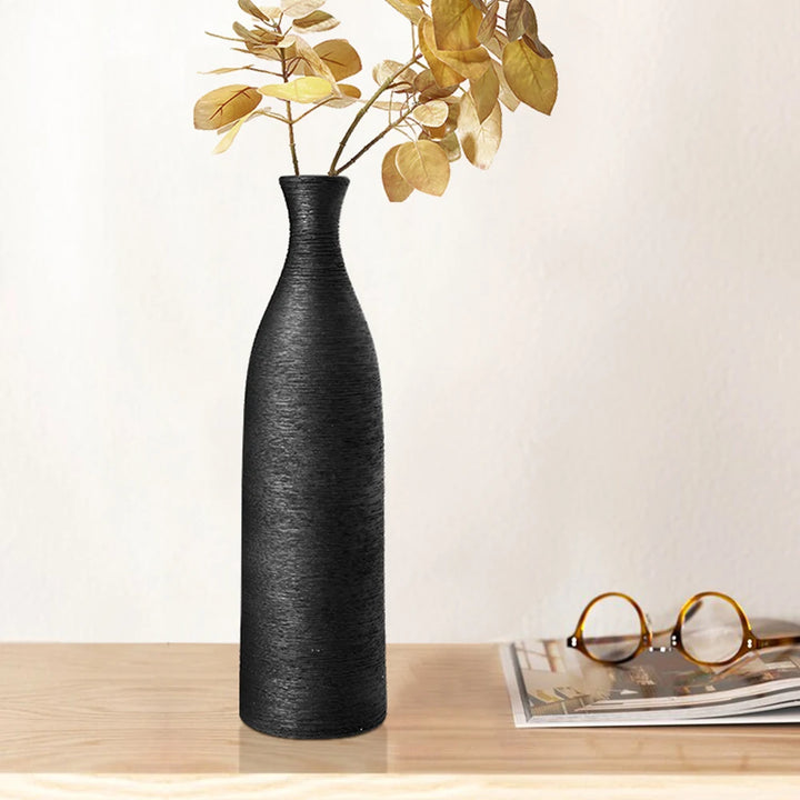 Nordic Minimalist Ceramic Vase – Morandi-Style Brushed Dried Flower Decorative Vase for Living Room, Bedroom & Home Décor