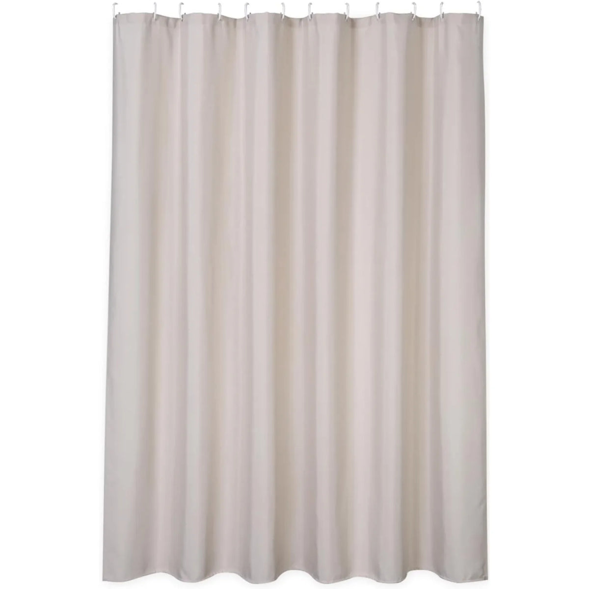 Mould Free Linen-Look Shower Curtain – Waterproof & Mildew-Resistant Polyester Bath Curtain.