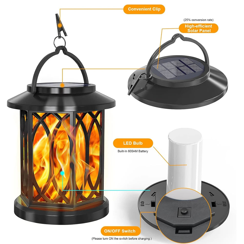 Solar Dancing Flame Lantern.