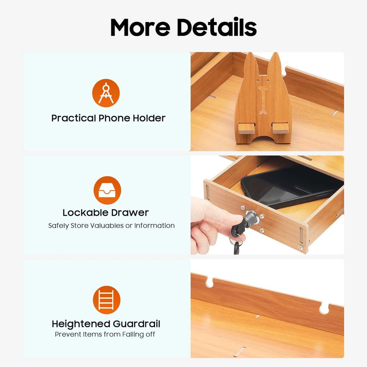 Computer Monitor Stand Riser – Sturdy Ergonomic Desktop Shelf & Storage Organizer.