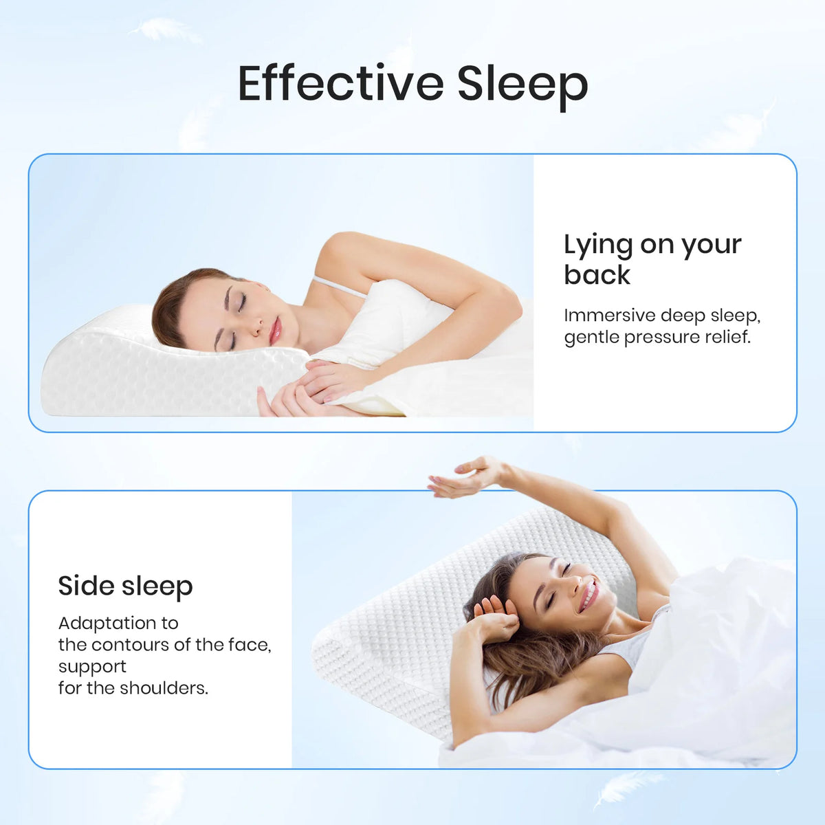 Orthopaedic Memory Foam Pillow – Neck & Spine Support.