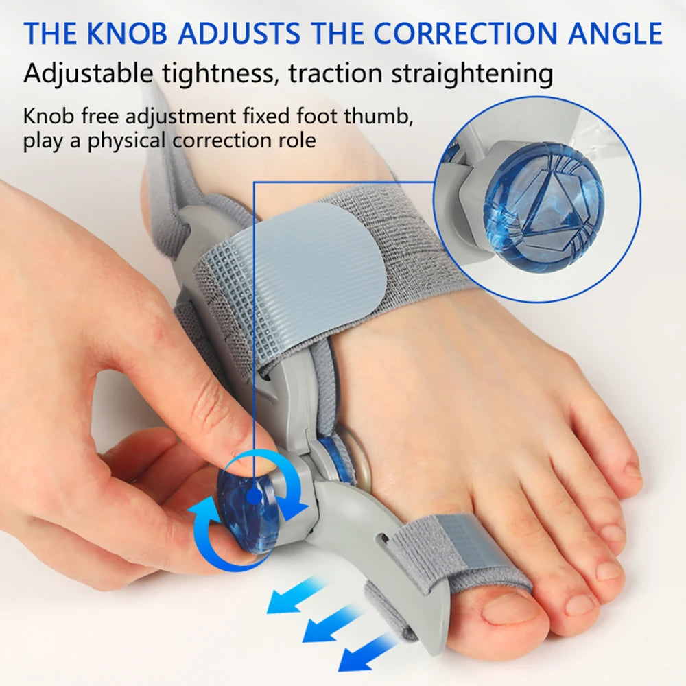 Adjustable Bunion Corrector with Rotatable Toe Separator – Unisex.
