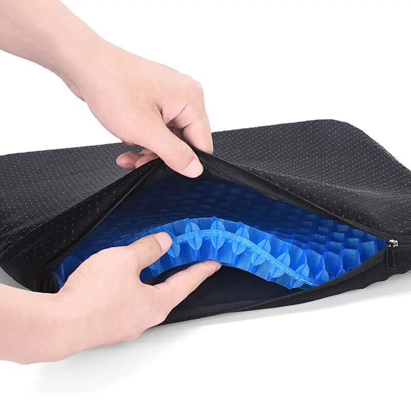 Premium Honeycomb Gel Seat Cushion – Ergonomic Cooling Pressure-Relief Pad.