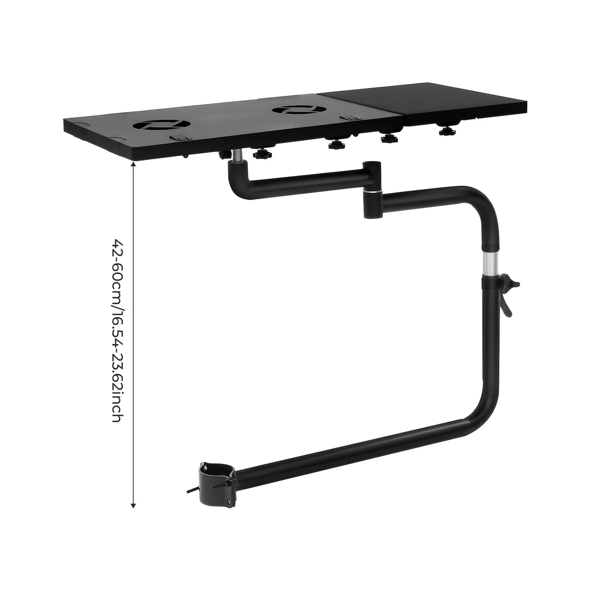 Laptop Stand with Dual Cooling Fans & USB Port – Adjustable Desk.