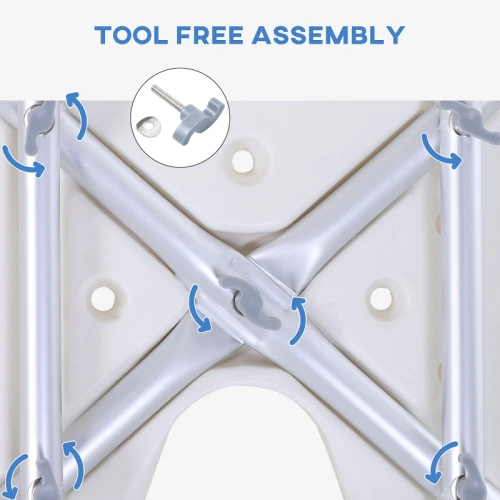 Adjustable U-Shaped Bath Swivel Seat
