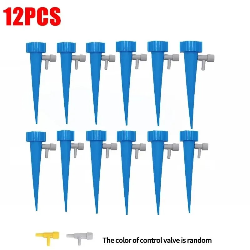6/12-Pack Automatic Drip Irrigation Spikes – Self-Watering Plant System.