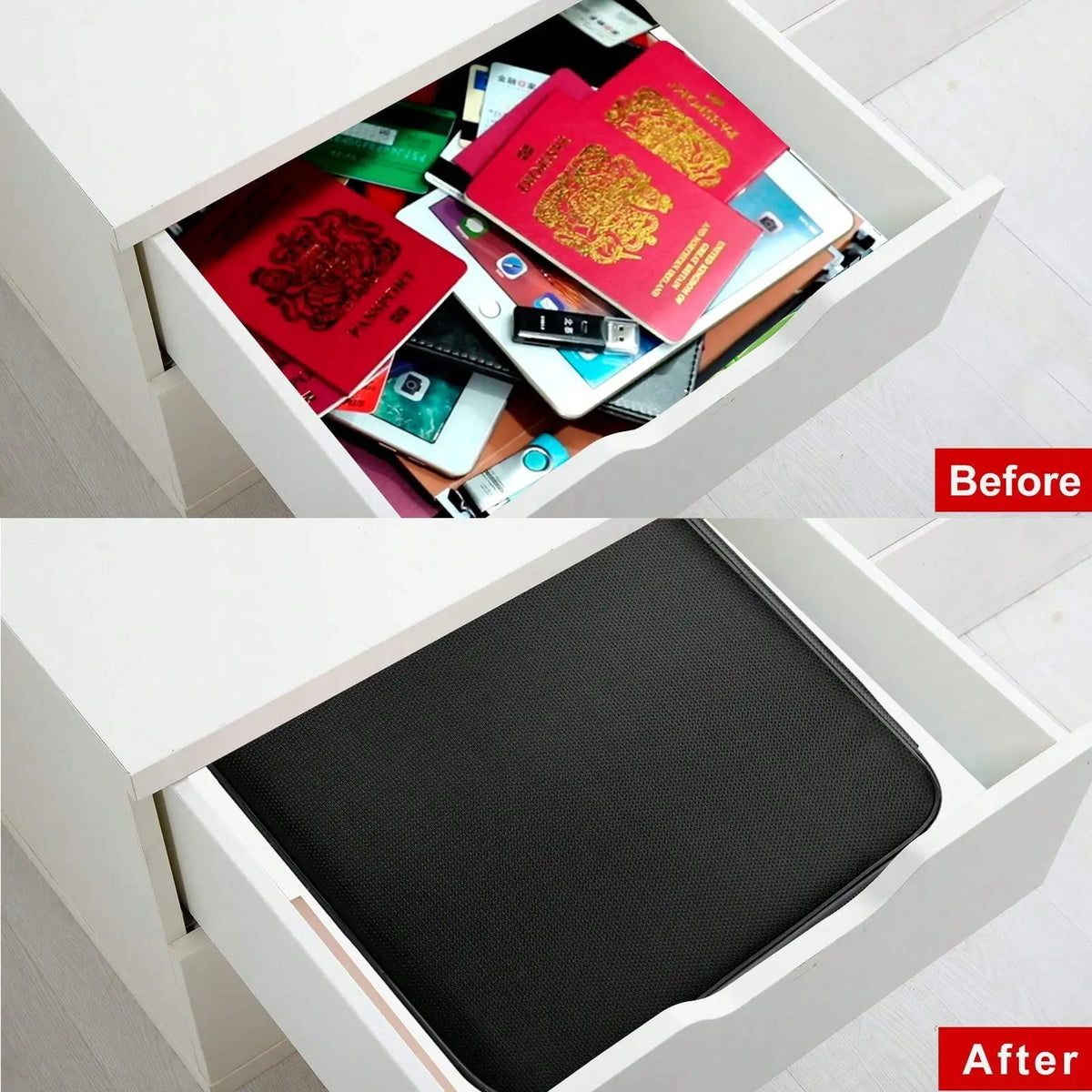 Fireproof Document Box with Lock – 3-Layer Water-Resistant File Organizer for Home & Office.