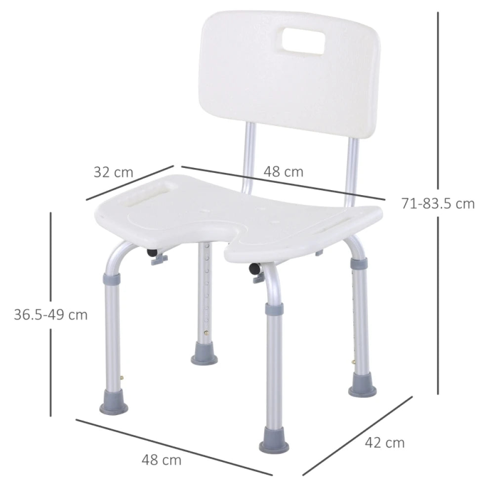 Adjustable U-Shaped Bath Swivel Seat