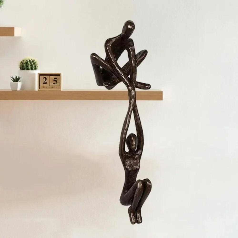 Man Lifting Woman Couple Figurine – Romantic Dancing Couple Sculpture, Creative Lover Statue for Home, Office, Desk & Shelf Décor.