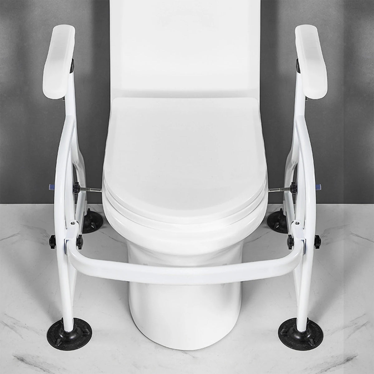 Toilet Safety Rail with Suction Cups – Bathroom Support Handle for Seniors & Adults.