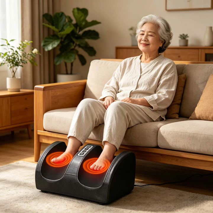 Electric Shiatsu Foot & Leg Massager with Heat – 3 Intensity Levels.