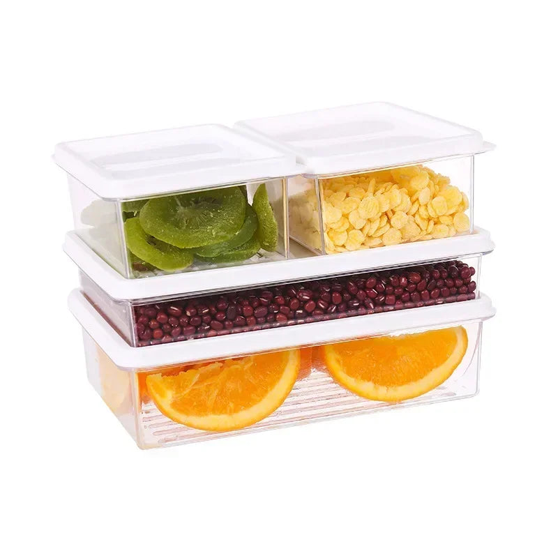 Transparent Refrigerator Storage Box – Food, Meat & Vegetable Fresh-Keeping Container with Lid.