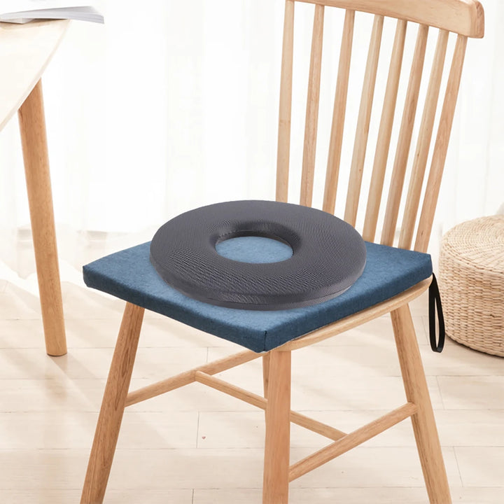 Hemorrhoid & Tailbone Seat Cushion – Breathable Foam Support Pad for Office Chair, Bed, Wheelchair & Long Sitting.