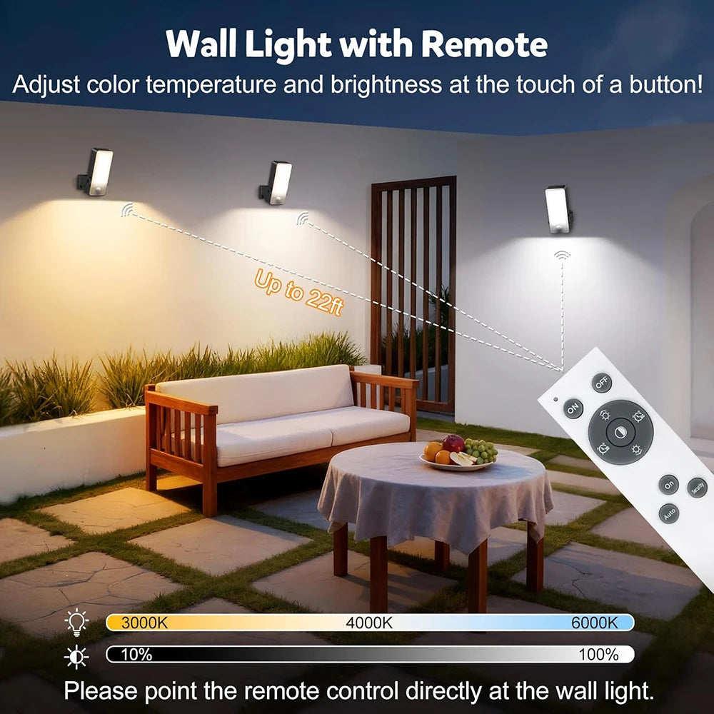 Wireless PIR Motion Sensor Wall Light – USB Rechargeable LED Lamp.