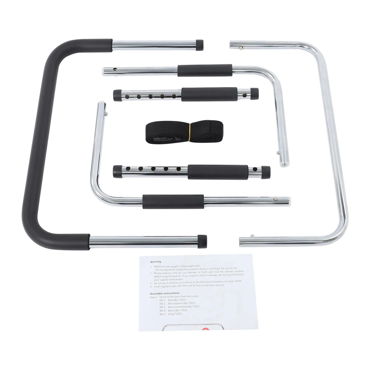Elderly Bedside Safety Rail – Anti-Fall Bed Guardrail & Getting-Up Grab Bar for Adults.
