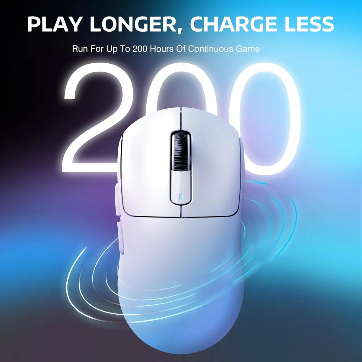 ATTACK SHARK X3 Wireless Gaming Mouse – 49g, PAW3395 26K DPI, Tri-Mode & Programmable Buttons.