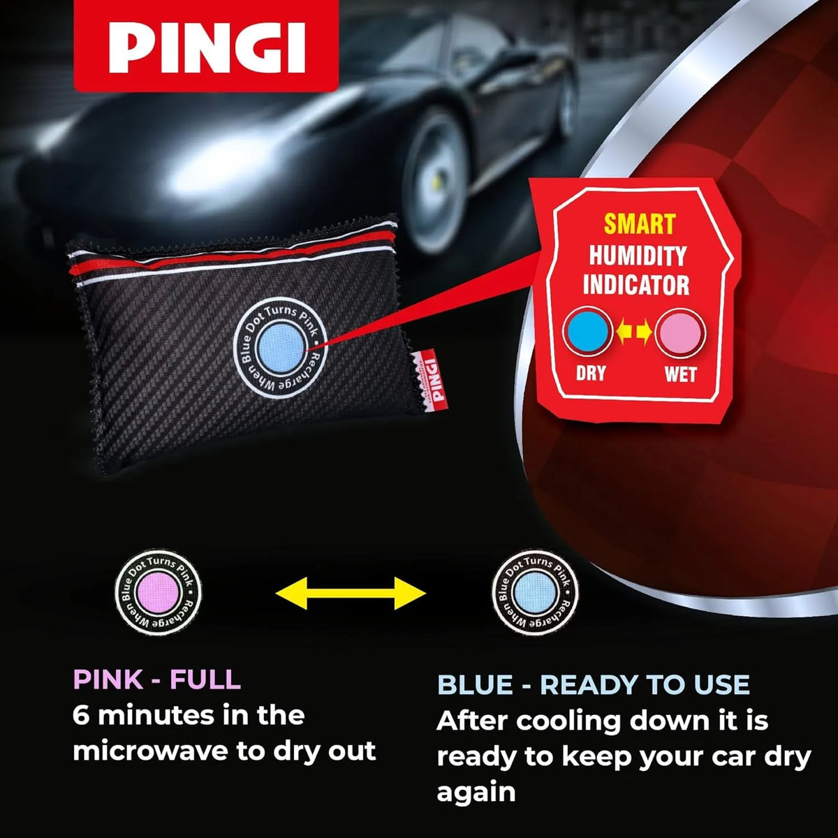 Dehumidifier – Moisture Absorber for Car & Home, Reusable Damp & Condensation Control