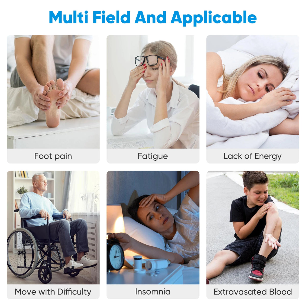 Vital Leg. Electric Foot Massager with Heat & Vibration – Infrared Foot Relaxation Device.