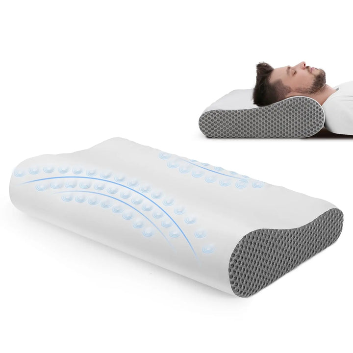 Ergonomic Cervical Memory Foam Pillow.