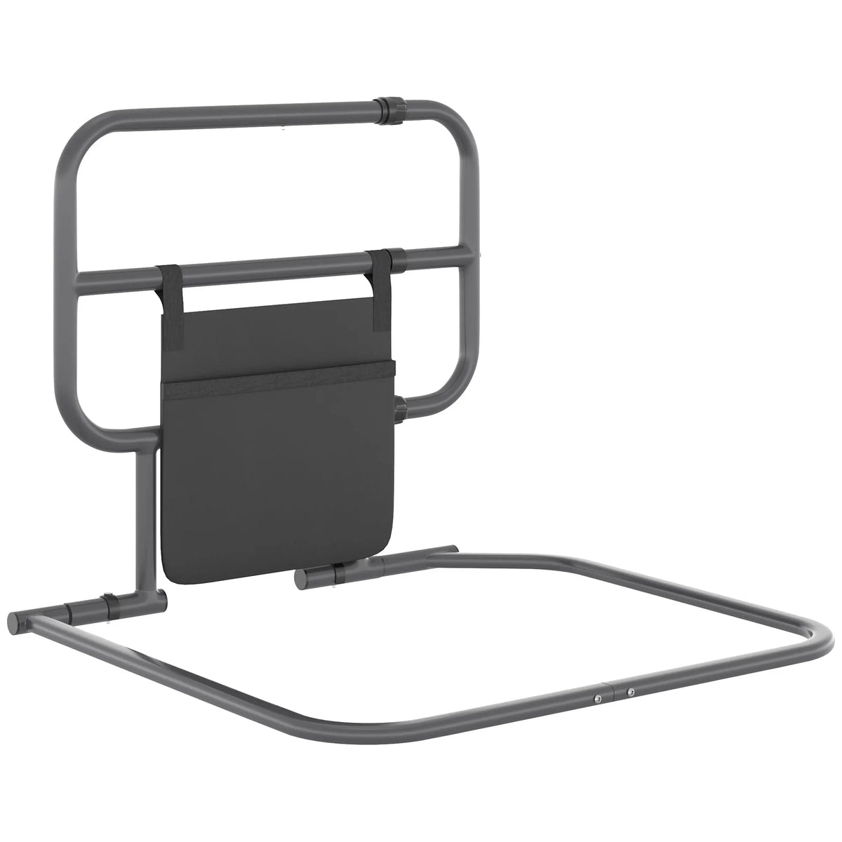 Folding Bed Rail for Adults – Adjustable Bed Assist Safety Bar with Storage Pocket.