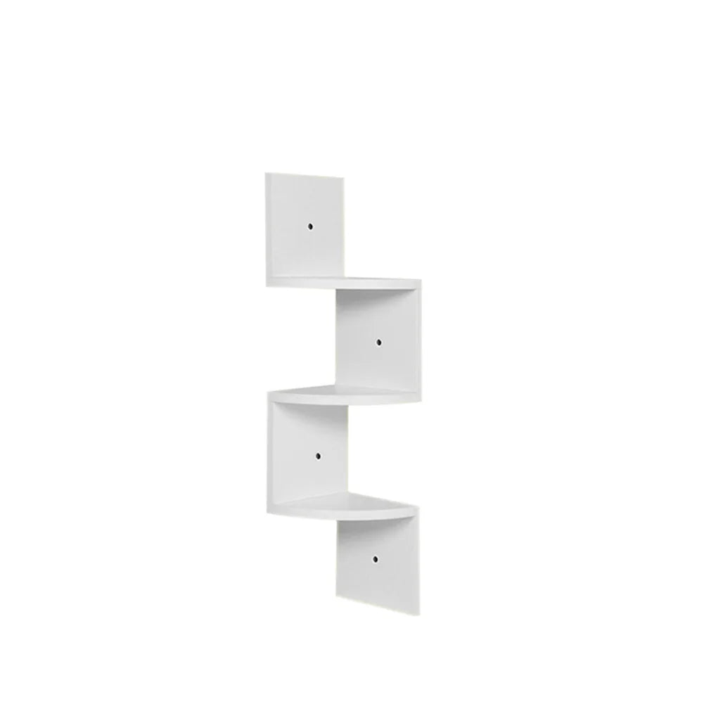 Zigzag Floating Corner Shelves Storage Organizer For Home Office