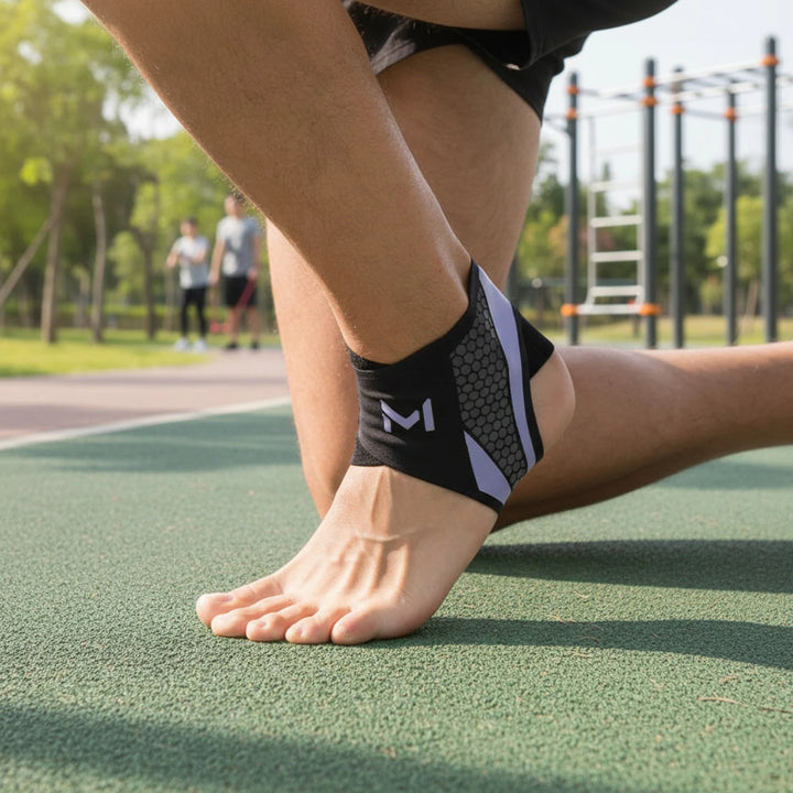 Adjustable Lace-Up Ankle Support Brace – Breathable Sports & Fitness Sleeve