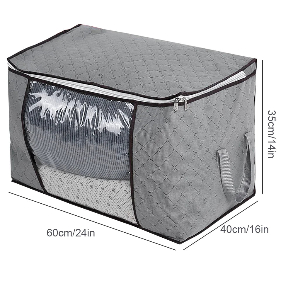 3-Piece Large Storage Bags – Non-Woven Clothes, Quilt & Moving Organiser Bags.
